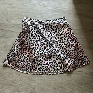 Cheetah print princess poly skirt